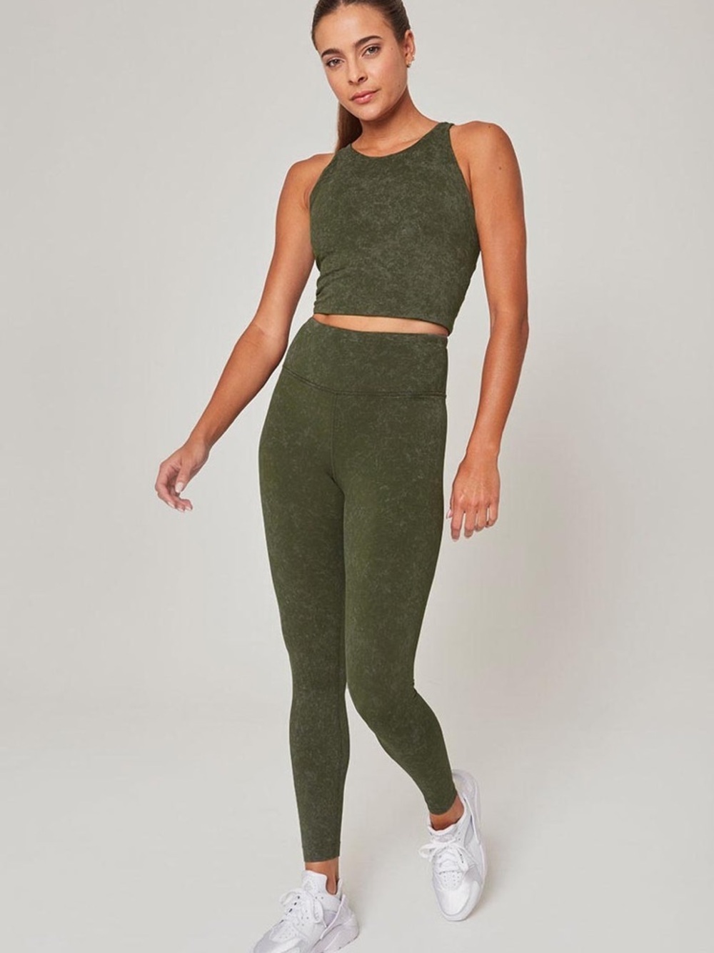 MPG CloudFlex High Rise Leggings Moss Green Workout Small